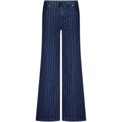 DAMES Tramontana Broeken^Pinstriped Denim Trousers