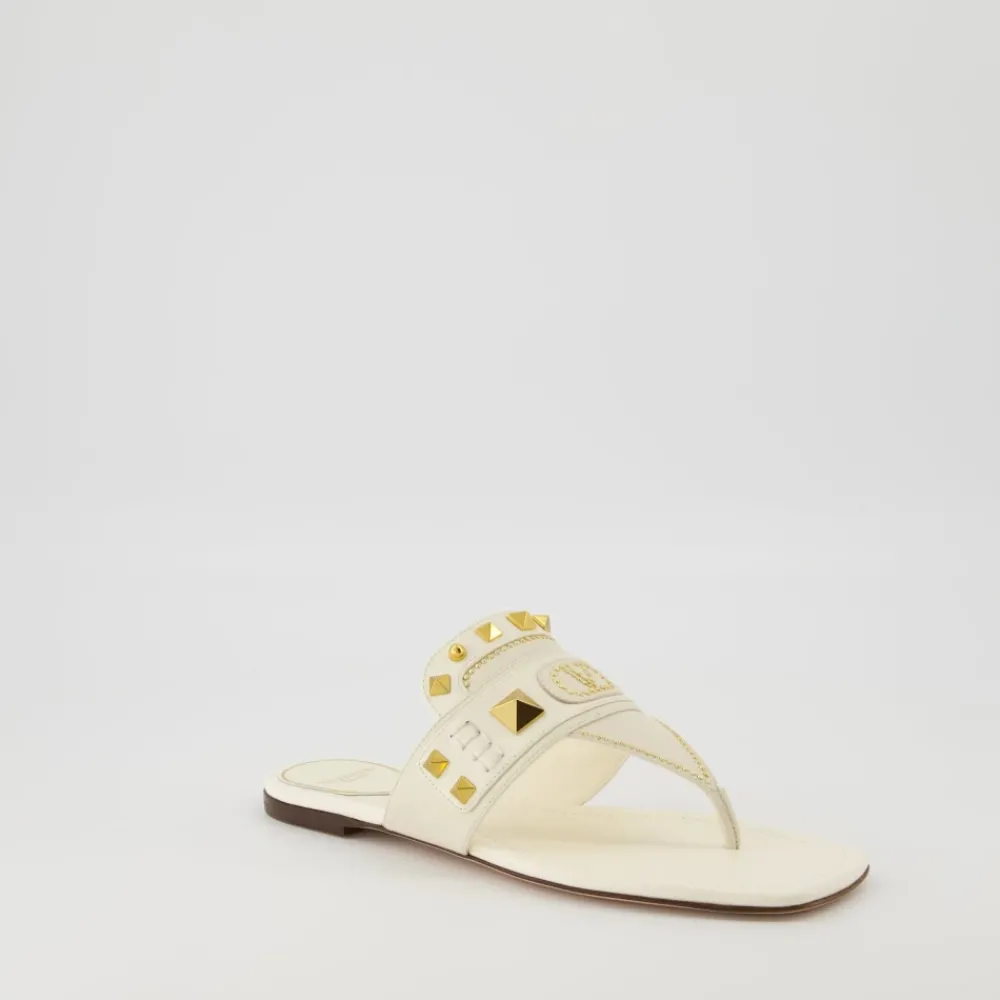 DAMES Valentino Garavani Slippers^Plaster Caster Goatskin Thong Sandal