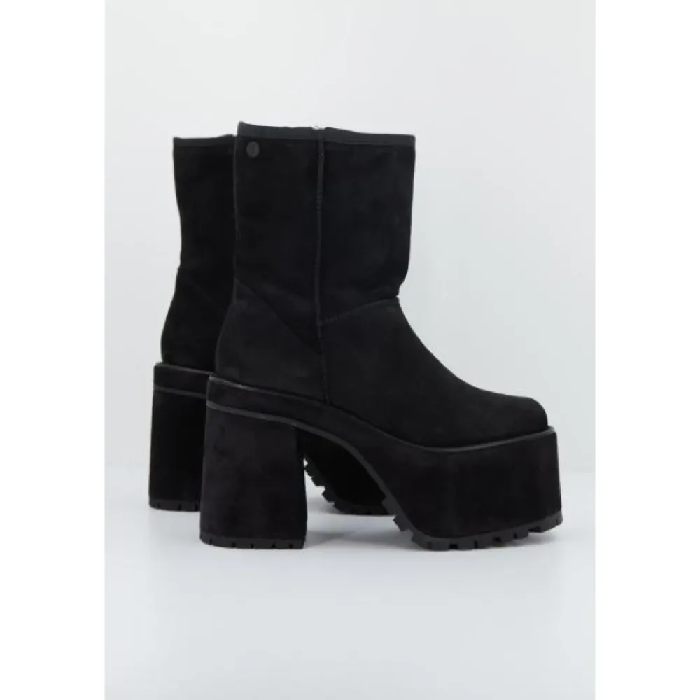 DAMES Yellow Platform Heeled Boots