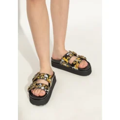 DAMES Versace Jeans Couture Platform Slippers