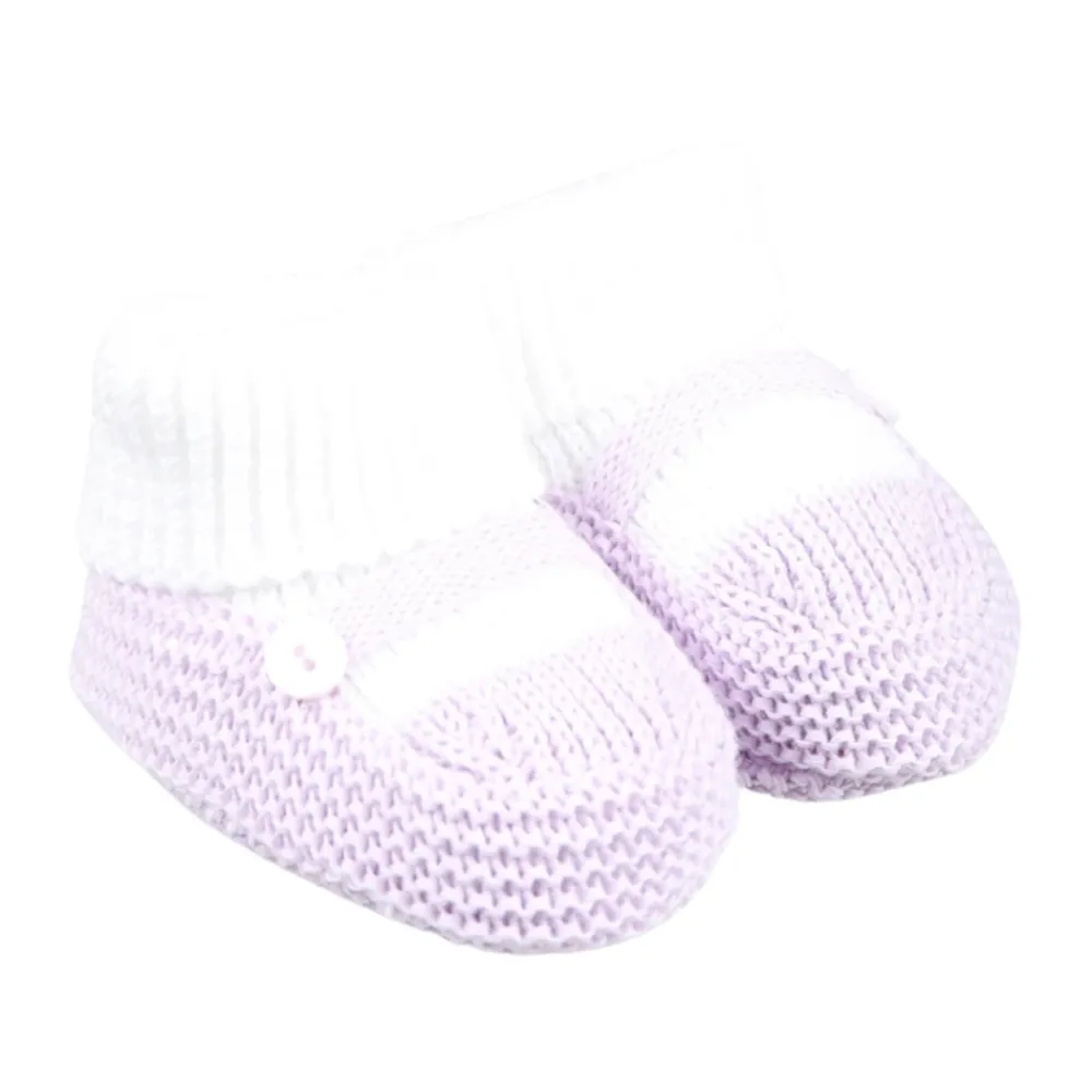 Little Bear Pantoffels^Platte katoenen schoenen met knoopdetail