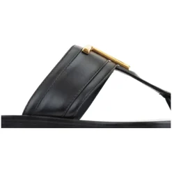 DAMES Tom Ford Slippers^Platte leren sandalen met gouden details