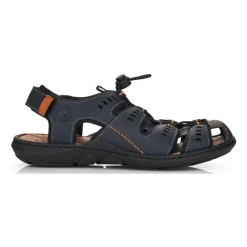 Heren Rieker Sandalen^Platte sandalen