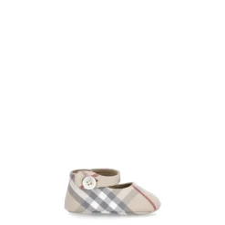 Burberry Platte Schoenen Ruitpatroon Knoopsluiting
