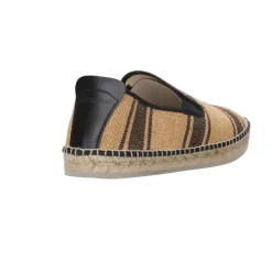 Heren Espadrilles Espadrilles^Platte schoenen in zwart en bruin