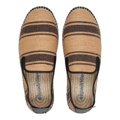 Heren Espadrilles Espadrilles^Platte schoenen in zwart en bruin