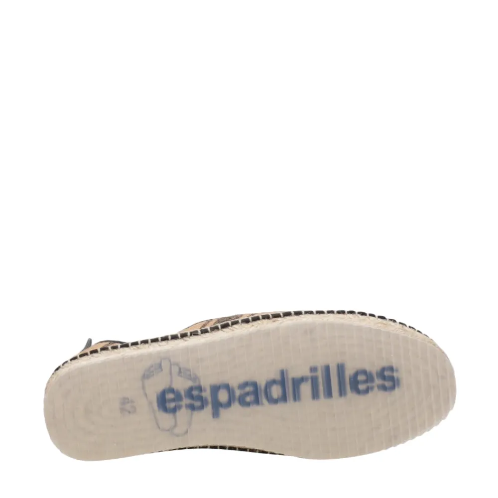 Heren Espadrilles Espadrilles^Platte schoenen in zwart en bruin