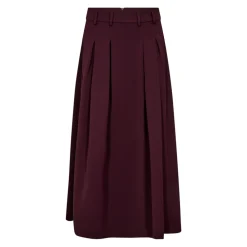 DAMES Co'Couture Rokken^Plooirok met brede tailleband en zakken