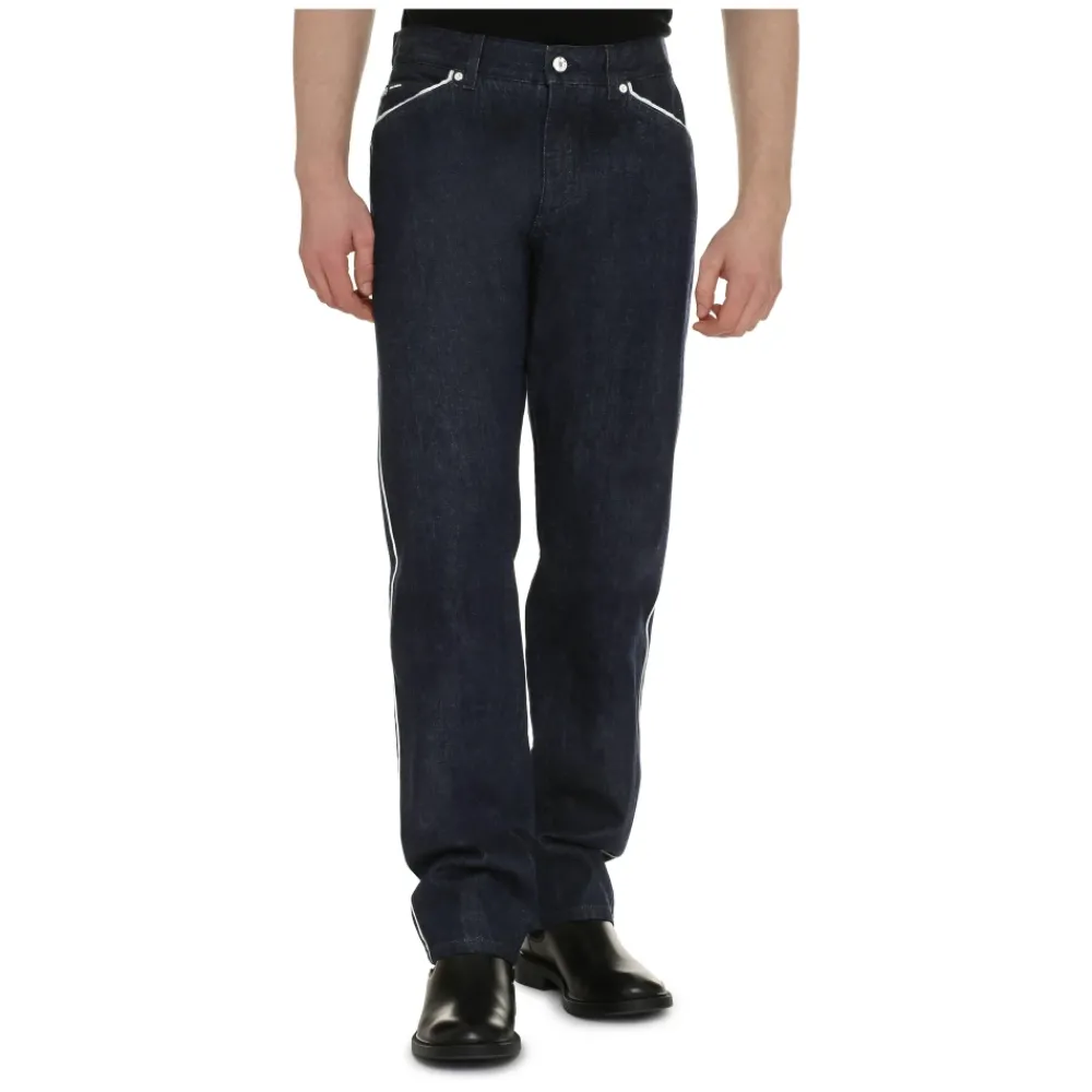 Heren Dolce & Gabbana 5-Pocket Straight-Leg Jeans