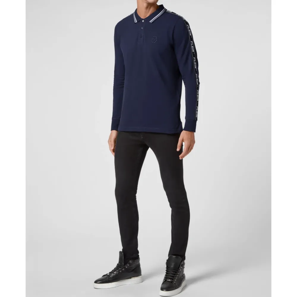 Heren Philipp Plein Polo Shirt LS