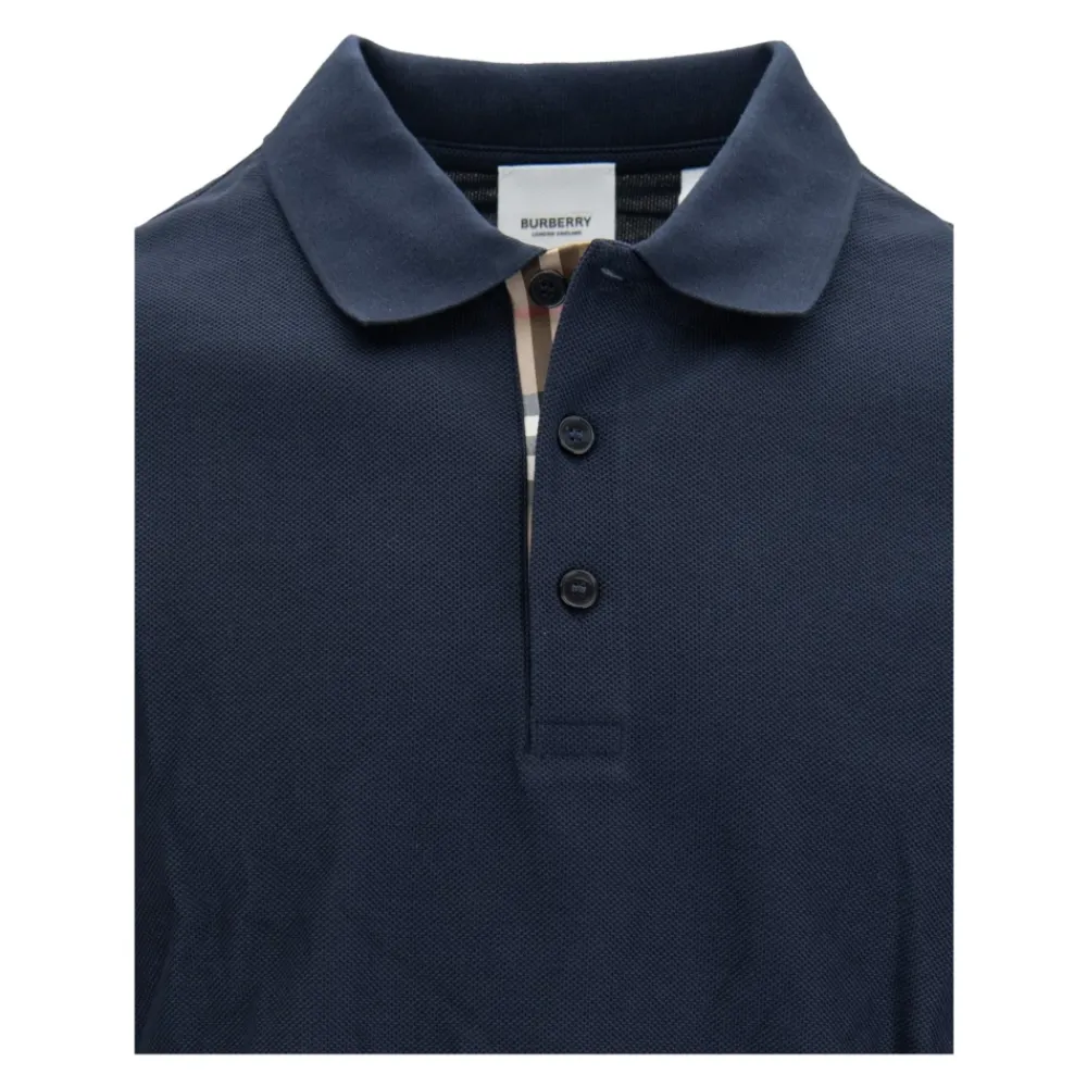 Heren Burberry Shirts^Polo Shirt met Knoopsluiting