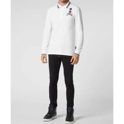 Heren Philipp Plein Polo Shirt met lange mouwen