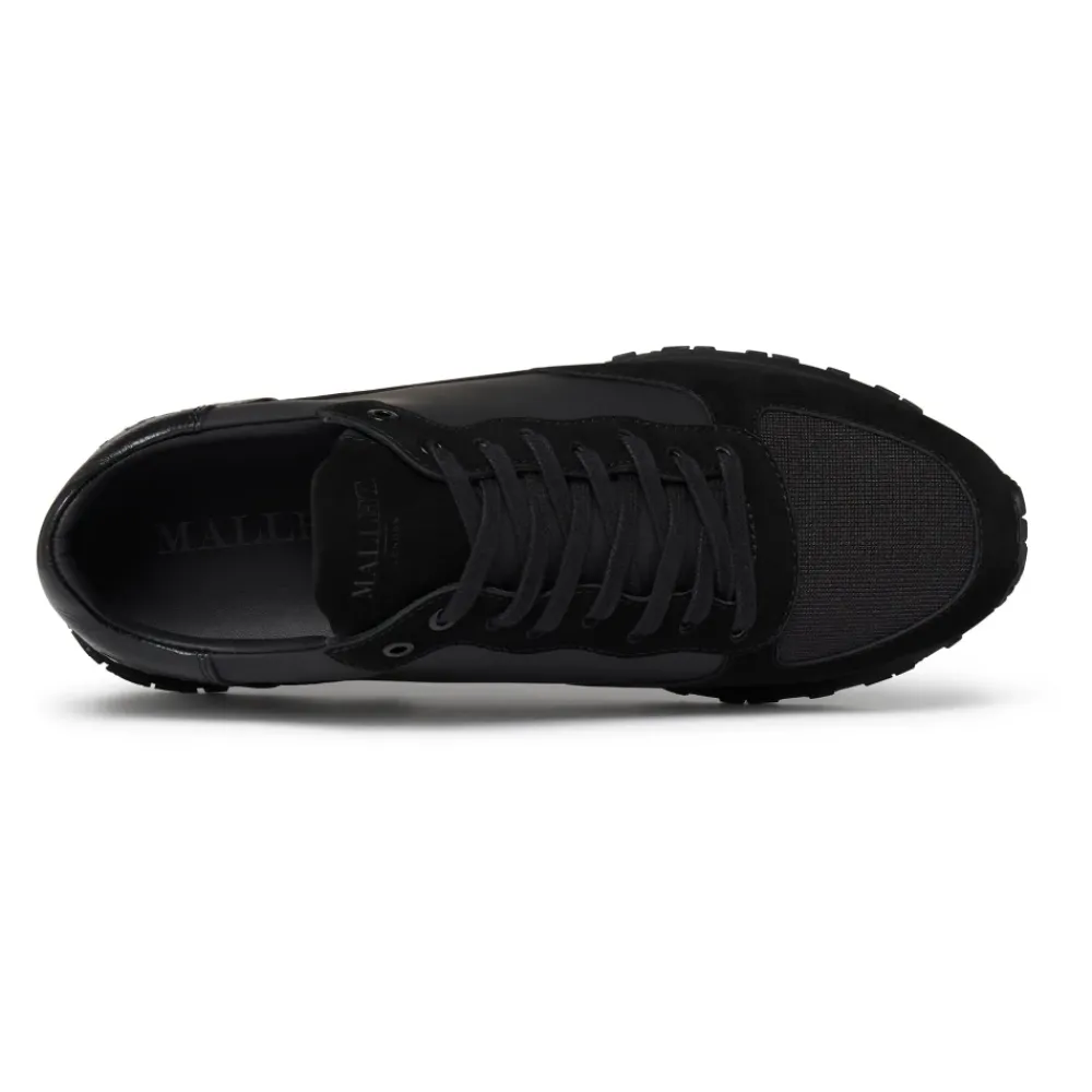 Heren Mallet London Popham Luxe Triple Black Gloss