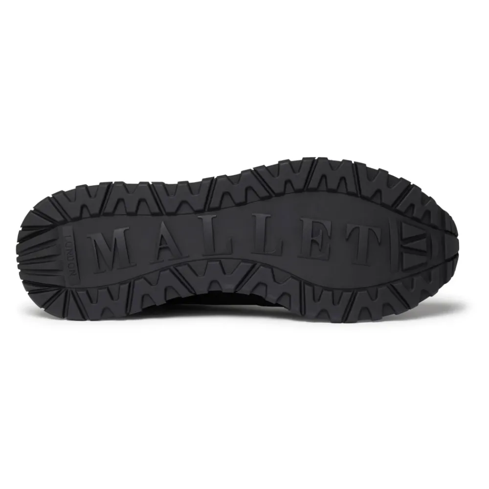 Heren Mallet London Popham Luxe Triple Black Gloss