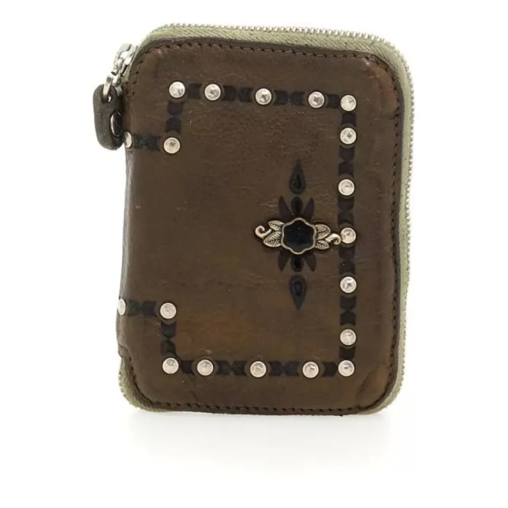 DAMES Campomaggi Portefeuilles^Portafoglio in pelle con borchie