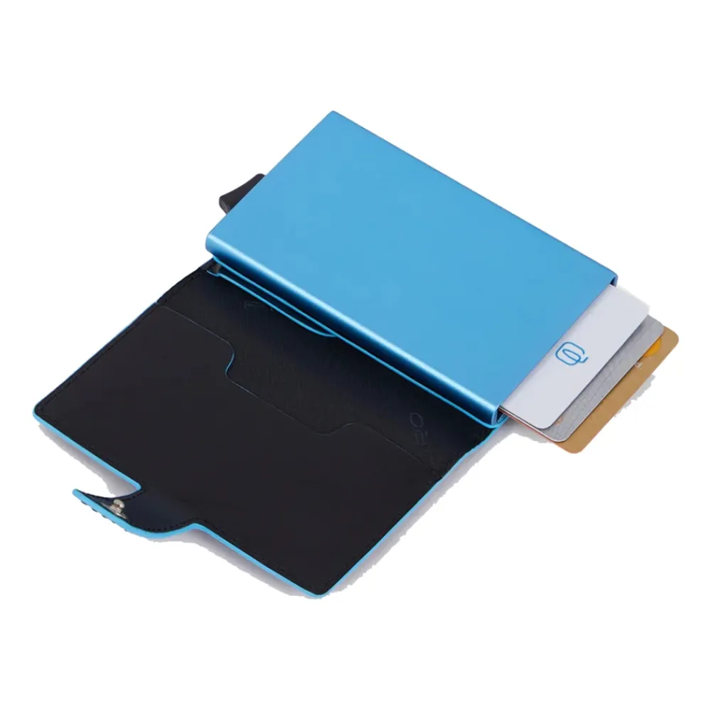 Heren Piquadro Portefeuilles^Portemonnee met Muntzak en RFID-bescherming