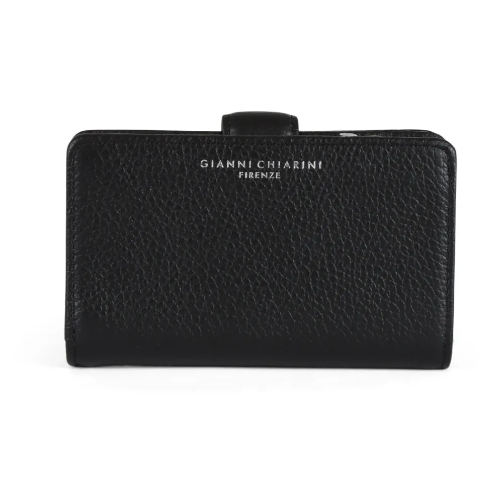 DAMES Gianni Chiarini Portemonnee van gestempeld leer met logo