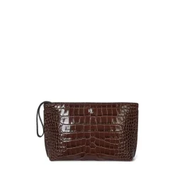 DAMES Ralph Lauren Pouchette in pelle stampa cocco