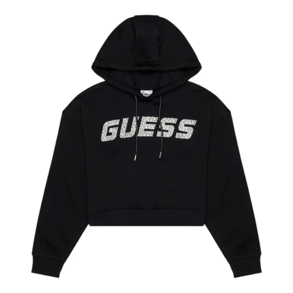 DAMES Guess Hoodies & Sweatvesten^Primula Rhinestones Hoodie