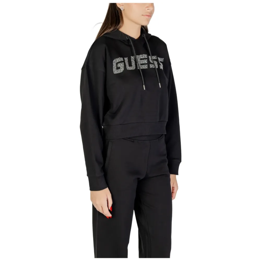 DAMES Guess Hoodies & Sweatvesten^Primula Rhinestones Hoodie