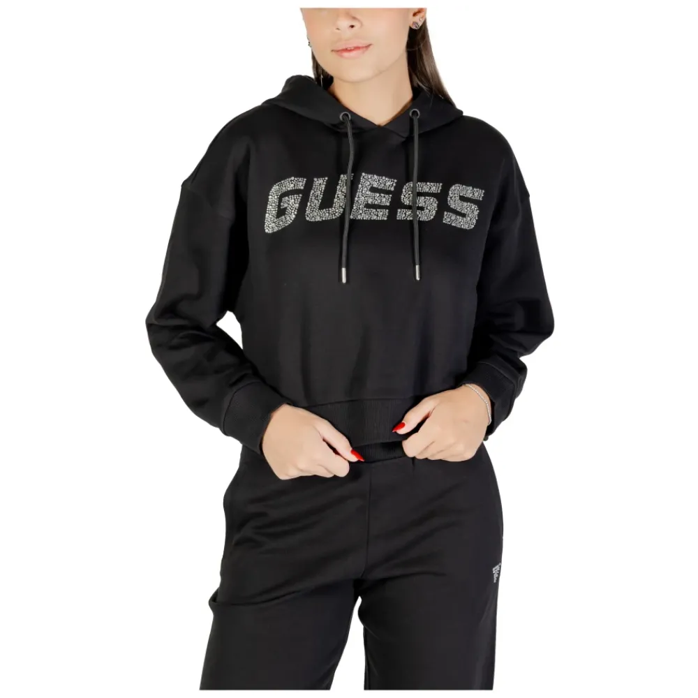 DAMES Guess Hoodies & Sweatvesten^Primula Rhinestones Hoodie