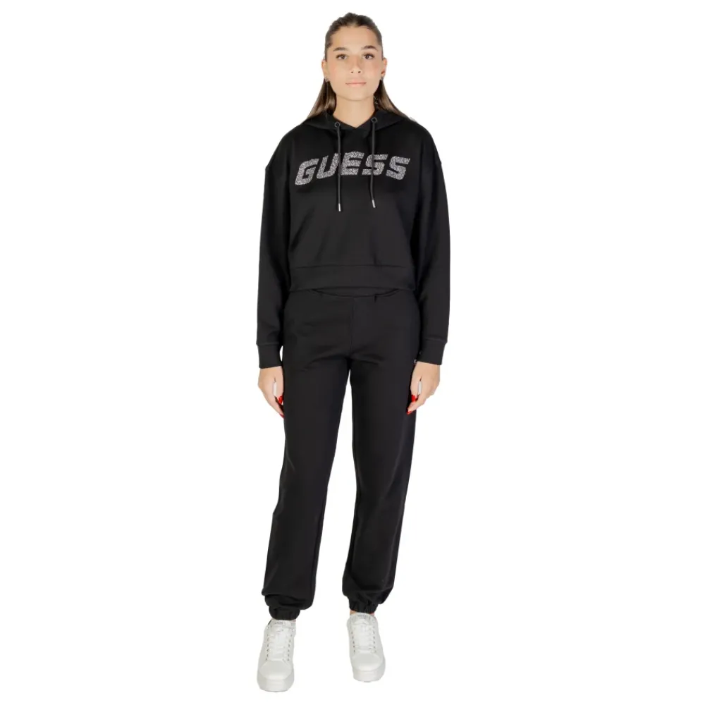 DAMES Guess Hoodies & Sweatvesten^Primula Rhinestones Hoodie