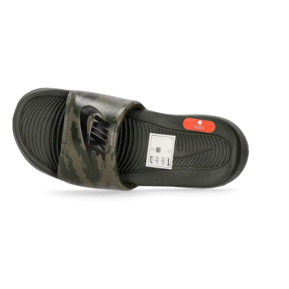 Heren Nike Print Heren Slippers Olijf/Zwart/Sequoia