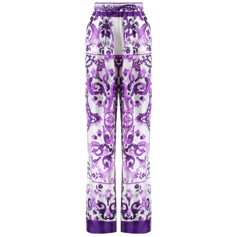 DAMES Dolce & Gabbana Printed Twill Trousers