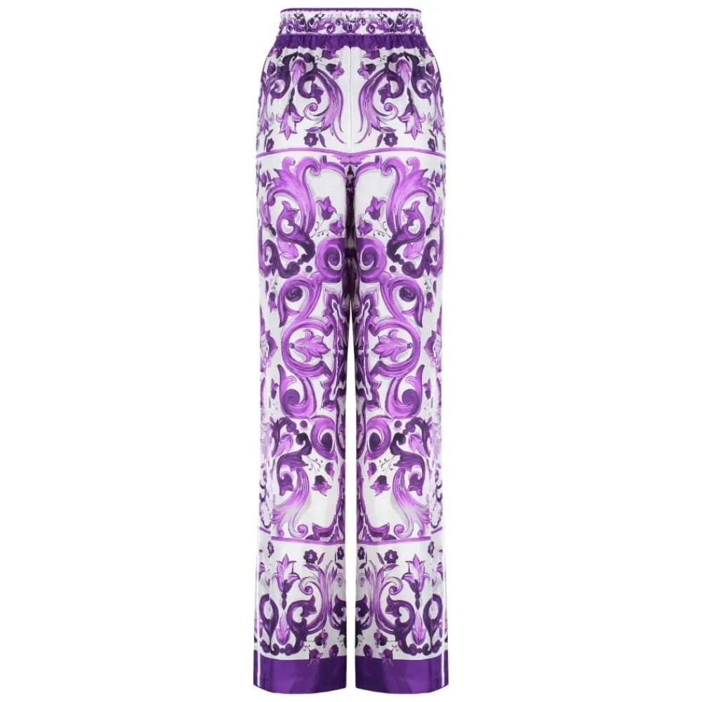 DAMES Dolce & Gabbana Printed Twill Trousers