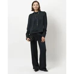 DAMES Dante 6 Blouses^Pristine Turtle Top in Midnight Green