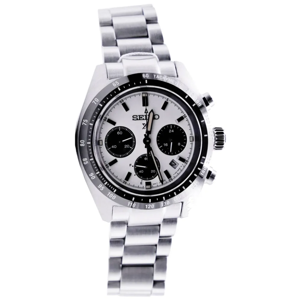 Heren Seiko Horloges^Prospex Quartz Zilveren Wijzerplaat Roestvrijstalen Horloge