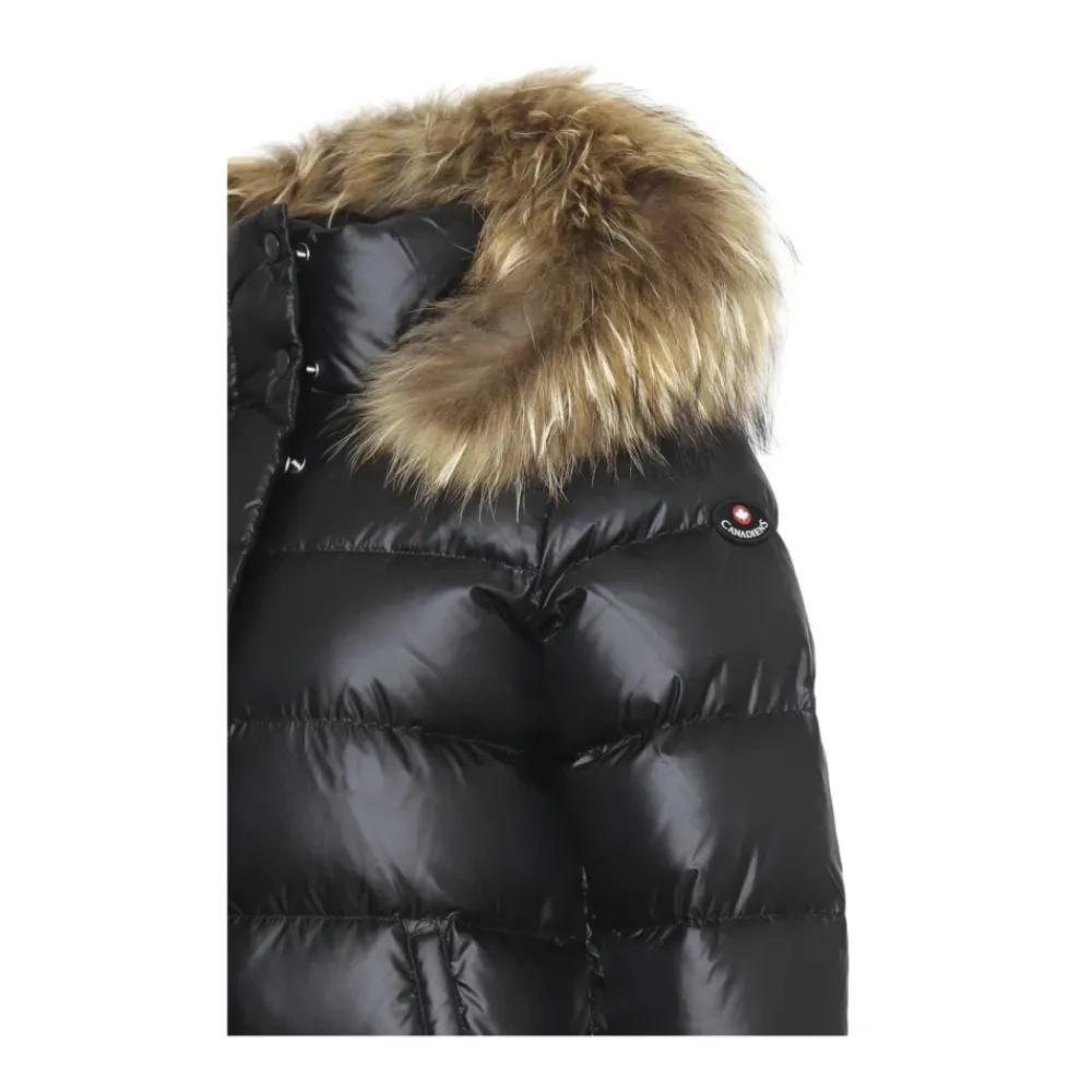 Canadiens Jassen^Puffer Jacket met Bont