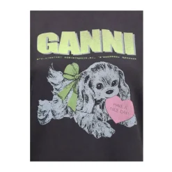 DAMES Ganni Puppy Grafische Hoodie