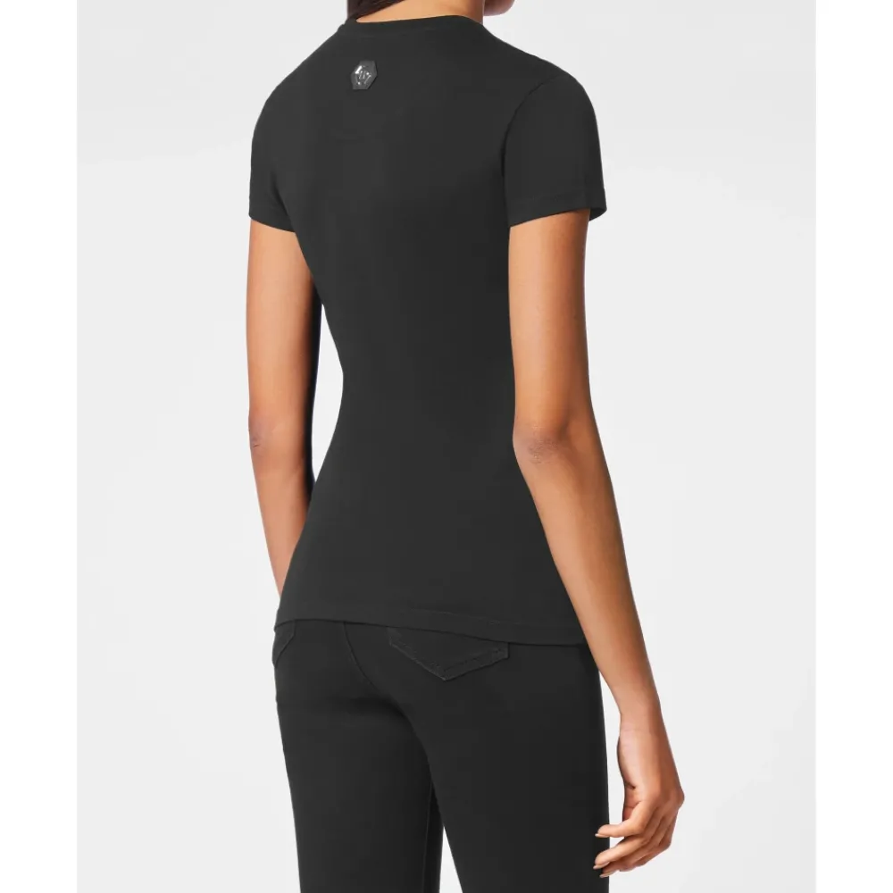 DAMES Philipp Plein Shirts^Pure T-Shirt met Kristallen