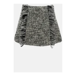DAMES Durazzi Milano Rokken^Quilted Wool Mini Skirt