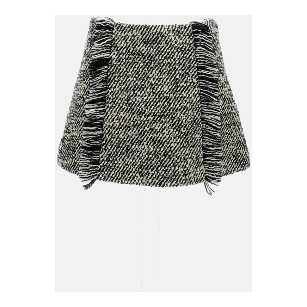 DAMES Durazzi Milano Rokken^Quilted Wool Mini Skirt