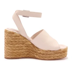 DAMES Paloma Barceló Sleehakken^Raffia Sleehak Sandalen met Zijden Detail