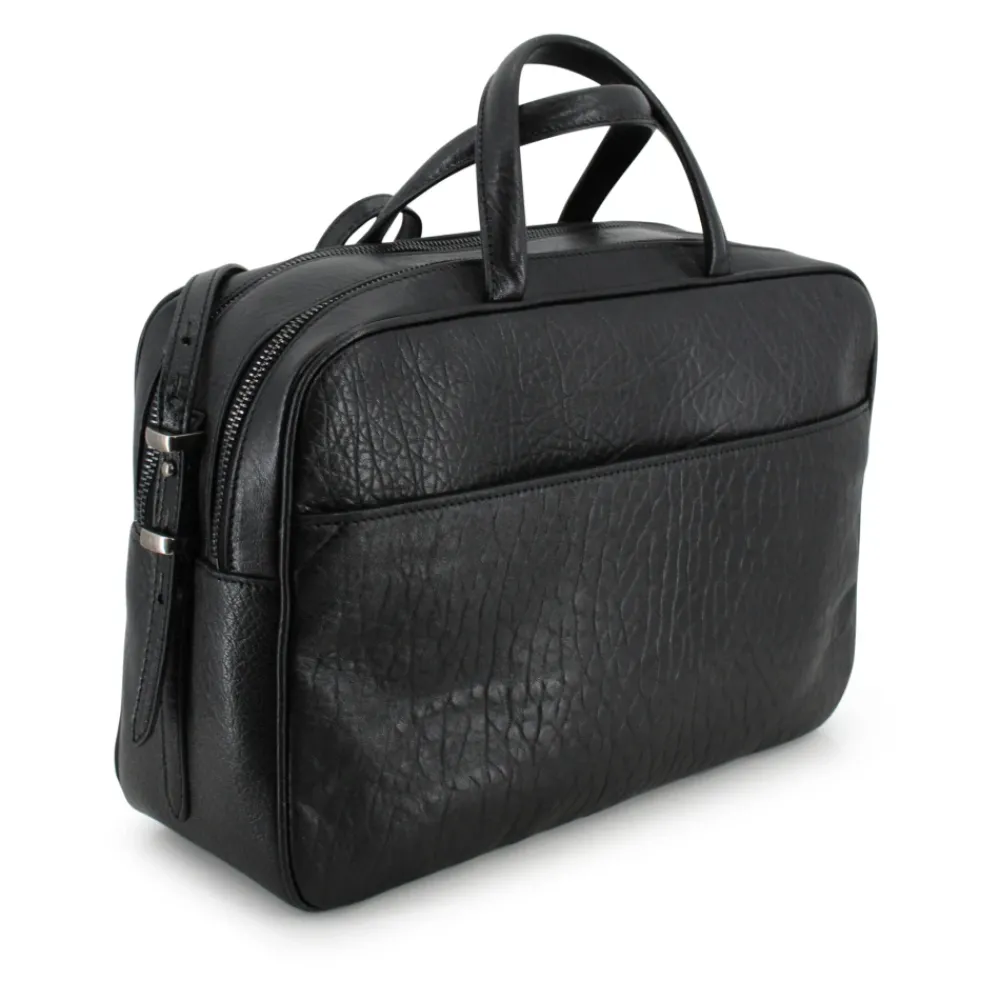 DAMES Weekend Max Mara Rechthoekige leren handtas met ritssluitingen