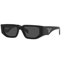 Heren Prada Zonnebrillen^Rechthoekige zonnebril donkergrijze lenzen