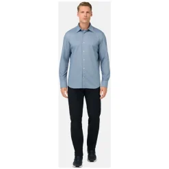 Heren Boggi Milano Overhemden^Regular Fit Japans Jersey Polo Shirt