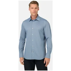 Heren Boggi Milano Overhemden^Regular Fit Japans Jersey Polo Shirt