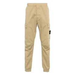 Heren Stone Island Reguliere Taps Toelopende Biscuit Broek AW24