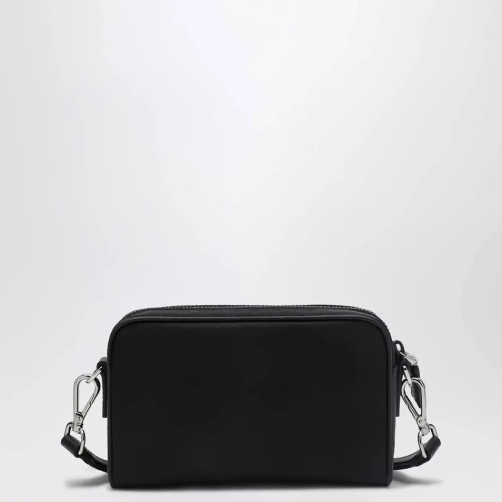 Heren Prada Tassen^Re-Nylon en Saffiano Leren Schoudertas