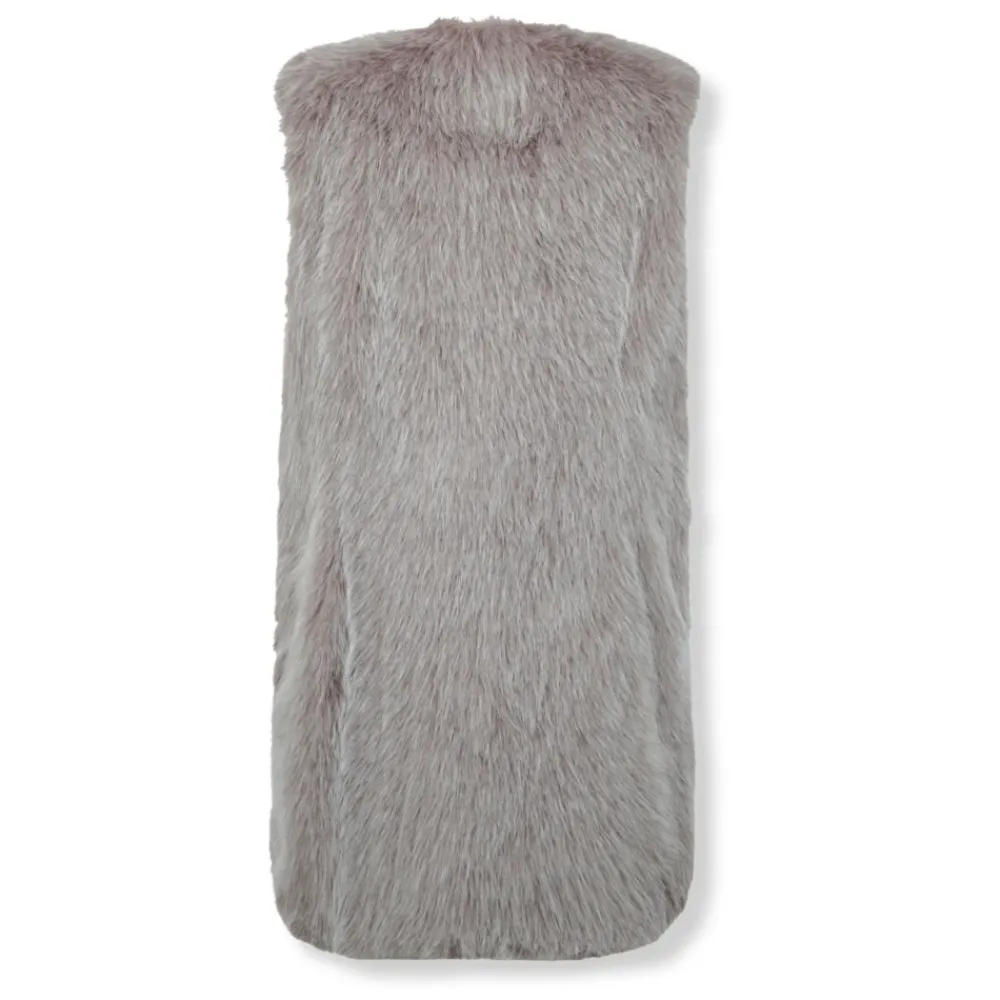 DAMES Herno Jassen^Resort Vest in Fullness Faux Fur