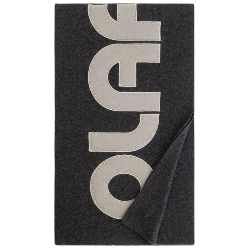 DAMES Olaf Hussein Retro Applique Scarf Donker