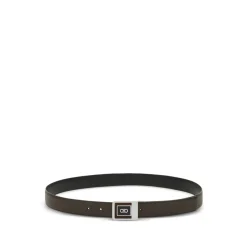 Heren Ferragamo Riemen^Reversible Geometric Buckle Belt
