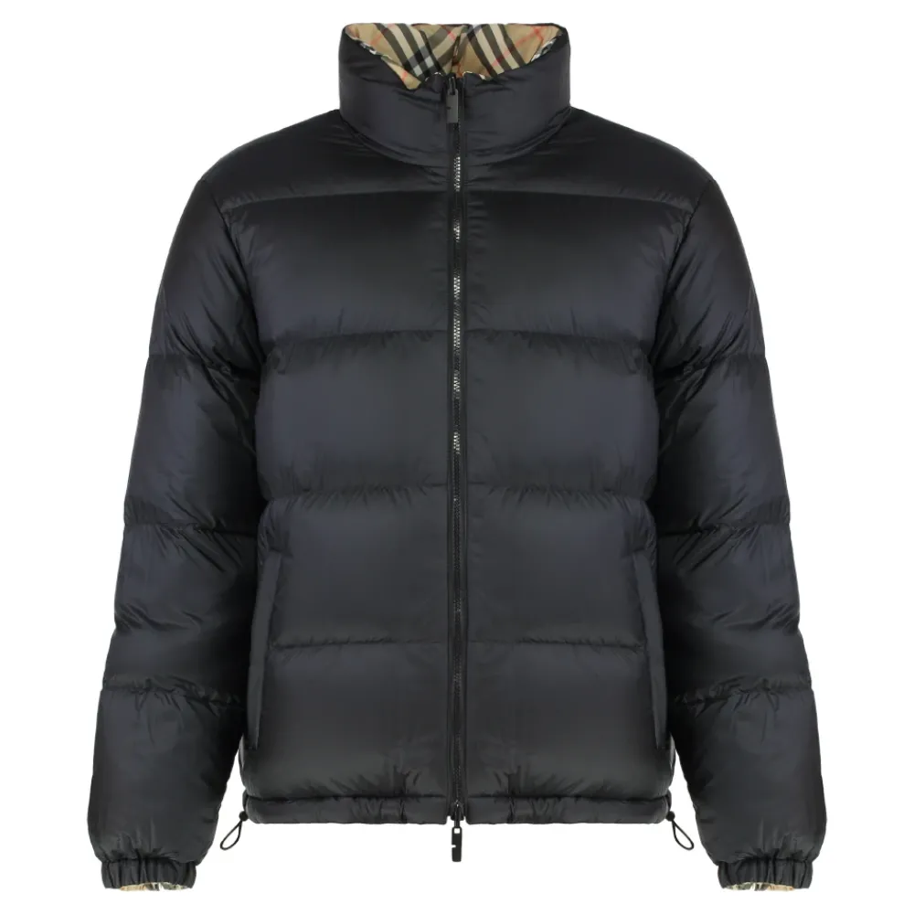 Heren Burberry Jassen^Reversible Snowdon Check Down Jacket