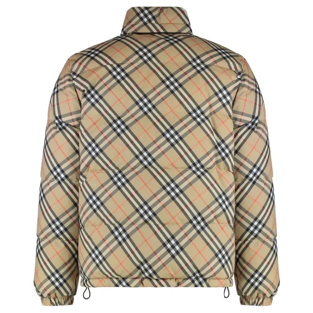 Heren Burberry Jassen^Reversible Snowdon Check Down Jacket