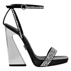 DAMES Philipp Plein Sandalen^Rhinestone Nappa Single Strap Sandal
