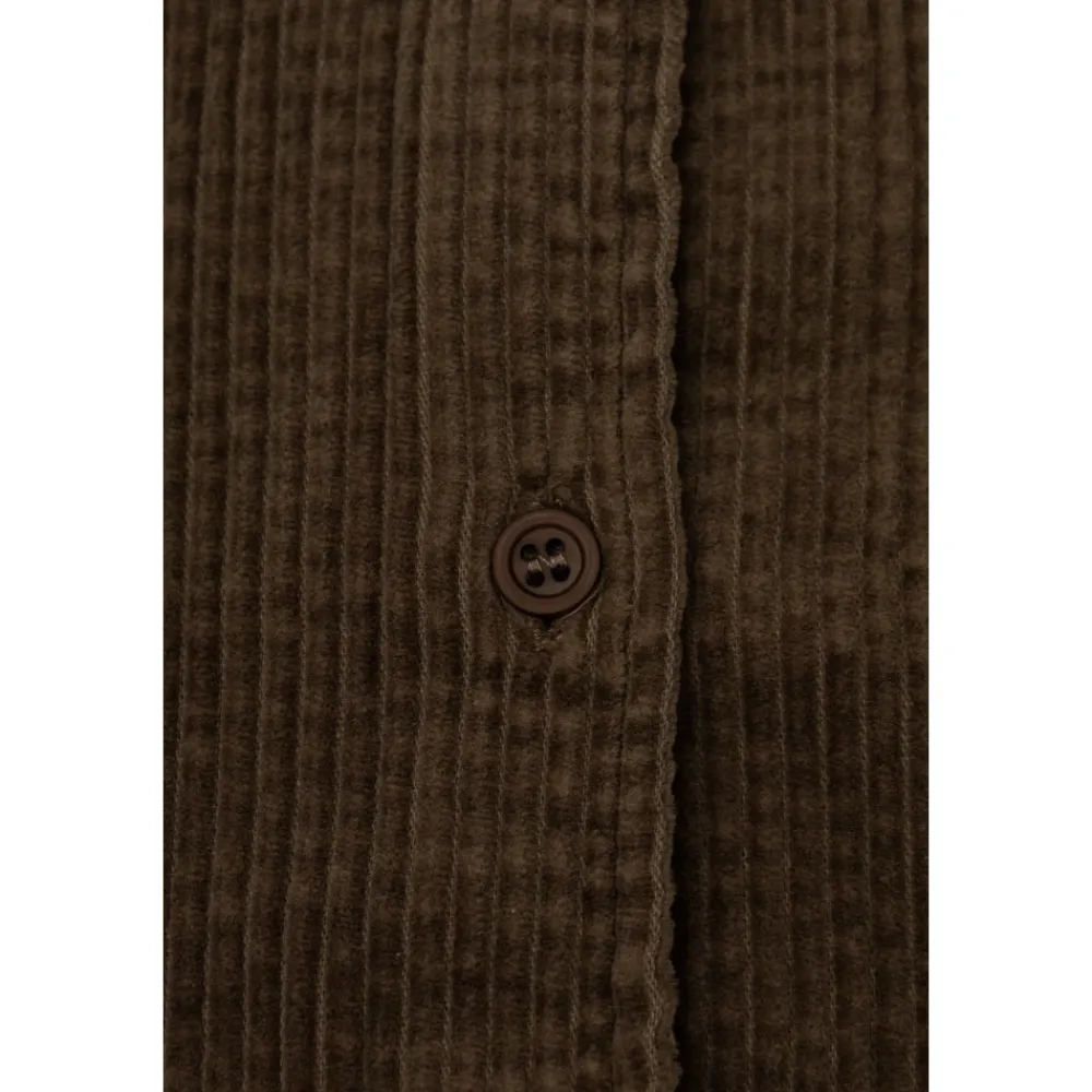 American Vintage Ribfluwelen overhemd